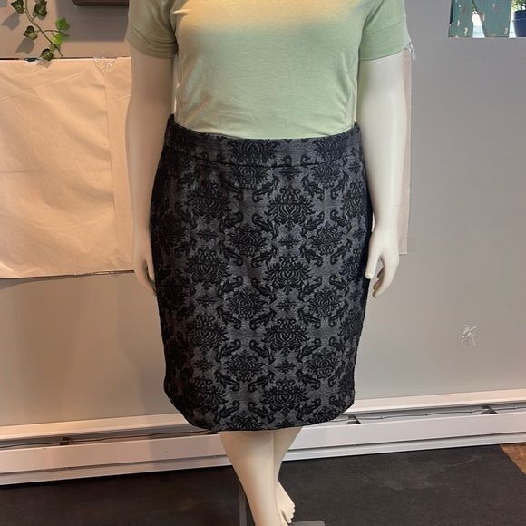 Roz & Ali‎ Womens Pencil Skirt Size 2X Black Pull On Stretch - Picture 1 of 8